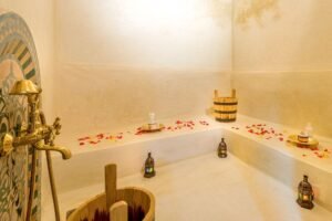 Hot Steam Bath for Muscle Recovery